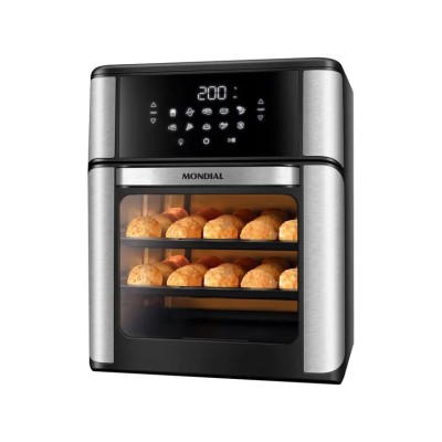 Air Fryer Mondial Forno Oven Preta 12L Air Fryer Mondial Forno Oven Preta 12L
