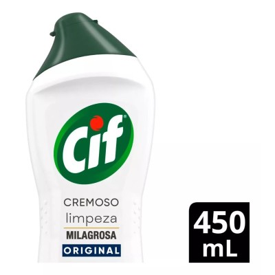 Limpador multiuso cremoso Cif branco 450ml Limpador multiuso cremoso Cif branco 450ml