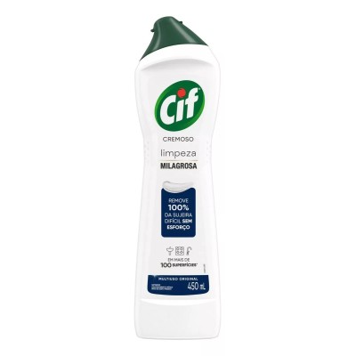 Limpador multiuso cremoso Cif branco 450ml Limpador multiuso cremoso Cif branco 450ml