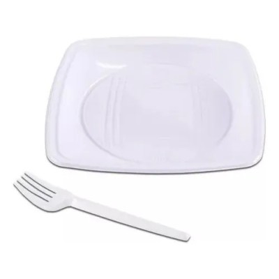 Pratinho Para Bolo 15cm Prato Garfos Coloridos Cor Branco Pratinho Para Bolo 15cm Prato Garfos Coloridos Cor Branco